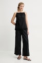 Βαμβακερή μπλούζα By Malene Birger ELLE 103096 μαύρο SS25