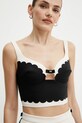 Elisabetta Franchi camicetta nero TO01952E2
