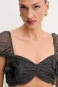 Elisabetta Franchi top nero TO03652E2