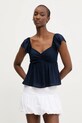 Hollister Co. bluzka granatowy KI340.5050.200