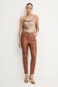 Hodvábna blúzka Marciano Guess DENISE 4YGH09.7117A hnedá SS25