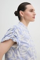 MUNTHE camicia in cotone FREDIA blu 251103025136
