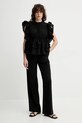 Блузка MUNTHE FULTON 251104325132 чорний SS25