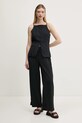 Abercrombie & Fitch top KI140.5050.900 nero SS25