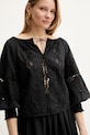 Liu Jo bluzka bawełniana czarny WA5257.T4853