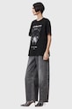 Бавовняна футболка AllSaints DAWN W016JC чорний