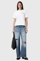 Бавовняна футболка AllSaints AMORE W056JC білий