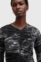 Μπλουζάκι AllSaints KEIKO W008JC γκρί SS25