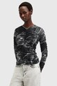 Μπλουζάκι AllSaints KEIKO γκρί W008JC