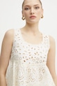 Bombažen top Ermanno Firenze bela 56TL001EN3