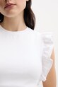 United Colors of Benetton top biały 3FMED10A3