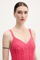 United Colors of Benetton top din bumbac roz 101TDH01B
