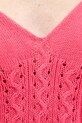 United Colors of Benetton top din bumbac 101TDH01B roz