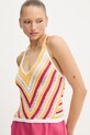 United Colors of Benetton top pomarańczowy 1194EH01E