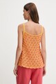 Oblečení Bavlněný top United Colors of Benetton 1498EH01D oranžová