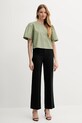 Хлопковая блузка United Colors of Benetton 5AC7DQ0BP зелёный SS25