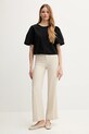 Хлопковая блузка United Colors of Benetton 5AC7DQ0BP чёрный SS25