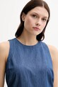 Бавовняна блузка United Colors of Benetton блакитний 5DHJDH00Q
