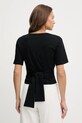 Одежда Хлопковая футболка United Colors of Benetton 3J5CD401R чёрный