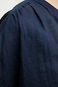 Lněná halenka United Colors of Benetton 5BMLDQ0BR námořnická modř