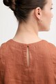 Льняная блузка United Colors of Benetton 5BMLDQ0BU оранжевый