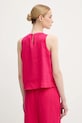 Îmbrăcăminte United Colors of Benetton bluză din in 5BMLDQ0BU roz