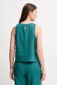 Одяг Льняна блузка United Colors of Benetton 5BMLDQ0BU бірюзовий