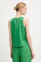 Odzież United Colors of Benetton bluzka lniana 5BMLDQ0BU zielony