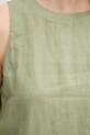 United Colors of Benetton bluzka lniana 5BMLDQ0BU zielony