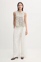 United Colors of Benetton vászon top 5KPRDQ0BU fehér SS25