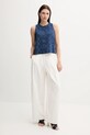 United Colors of Benetton vászon top 5KPRDQ0BU kék SS25