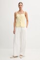 Pedro del Hierro bluzka lniana 7659073 żółty SS25
