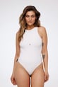 GOD SAVE QUEENS body HIGH-NECK BODYSUIT biały GSQ.139.374