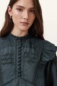 AllSaints bluza din bumbac HEATHER W038PC bleumarin SS25