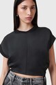 AllSaints bluza MIRA SATIN W054JC negru SS25