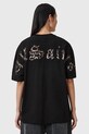 AllSaints tricou din bumbac FUSE ETTA imprimeu negru W071JC