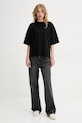AllSaints tricou din bumbac AMELIE W195JA negru SS25