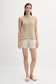 United Colors of Benetton top 11365H007 beżowy SS25