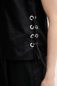 Sisley bluză din amestec de in 5W7HLH01H negru