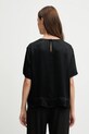 Îmbrăcăminte Sisley bluză 52BZLQ093 negru