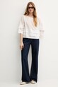 Sisley camicetta in cotone 5HO1LQ08T bianco SS25