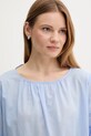 Bavlnená blúzka Sisley modrá 5HO1LQ08T