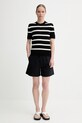 Filippa K t-shirt 31460.FK czarny SS25