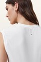 Odzież AllSaints bluzka WEST W214JA biały