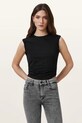 AllSaints bluzka WEST casual czarny W214JA