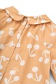 Девочка Детская хлопковая блузка Liewood Rhea Printed Top LW19917 оранжевый