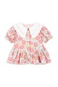 Detská bavlnená blúzka Konges Sløjd COEUR COLLAR SHIRT GOTS KS102850 ružová SS25