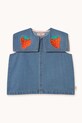 Tinycottons bluzka jeansowa dziecięca STRAWBERRIES BLOUSE SS25.248 niebieski SS25