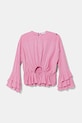 Дитяча блузка Pinko KFCA007.0.VI024 рожевий SS25
