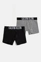 Detské boxerky Calvin Klein Underwear 2-pak jemný vzor čierna B70B700512.PPYA